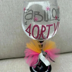 New Fabulous at 40 Wine cup